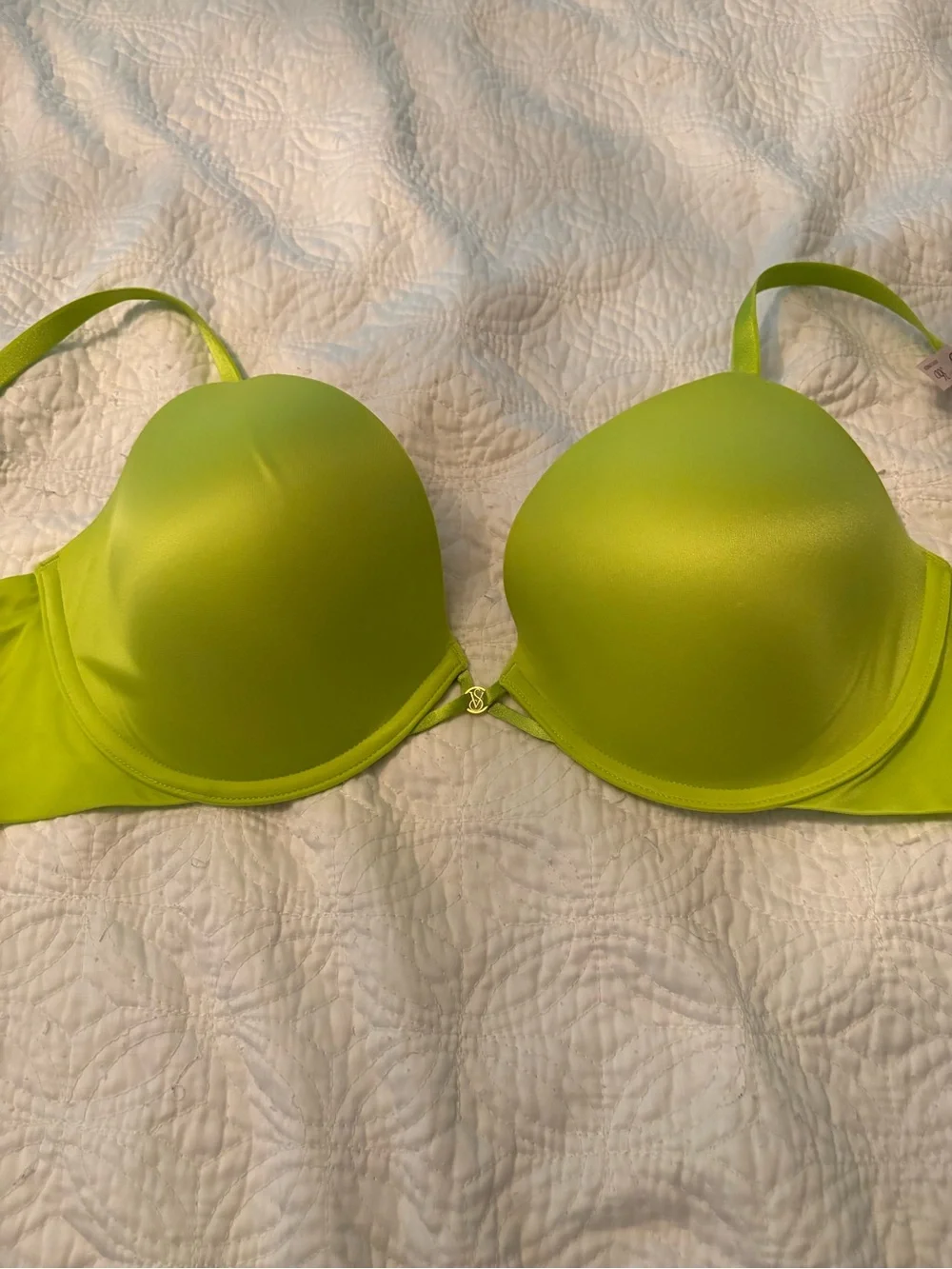 NWT Victorias Secret Lightly Lined Underwire Bra in Lime Green sz 36D
